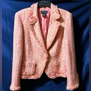 Vintage Style & Co Pink tweed Blazer!